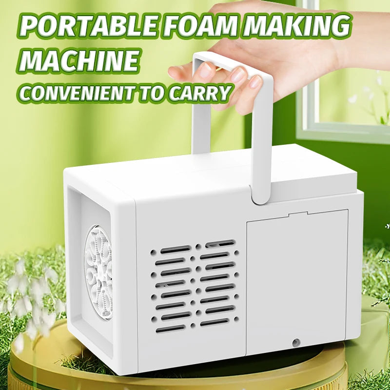 10-Hole Electric Bubble Machine Toy – Handheld & Automatic (No Battery Included)