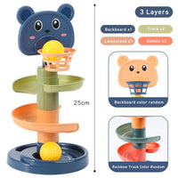 Montessori Rolling Ball Toy – Sensory Track Toy for Babies & Toddlers