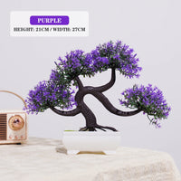 Artificial Bonsai Tree – Small Potted Plants for Home & Garden Decor