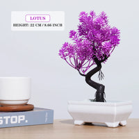 Artificial Bonsai Tree – Small Potted Plants for Home & Garden Decor