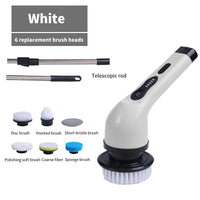 9-in-1 Electric Spin Cleaning Brush – Kitchen & Bathroom Scrubber