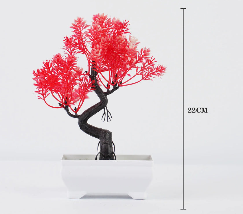 Artificial Bonsai Tree – Small Potted Plants for Home & Garden Decor
