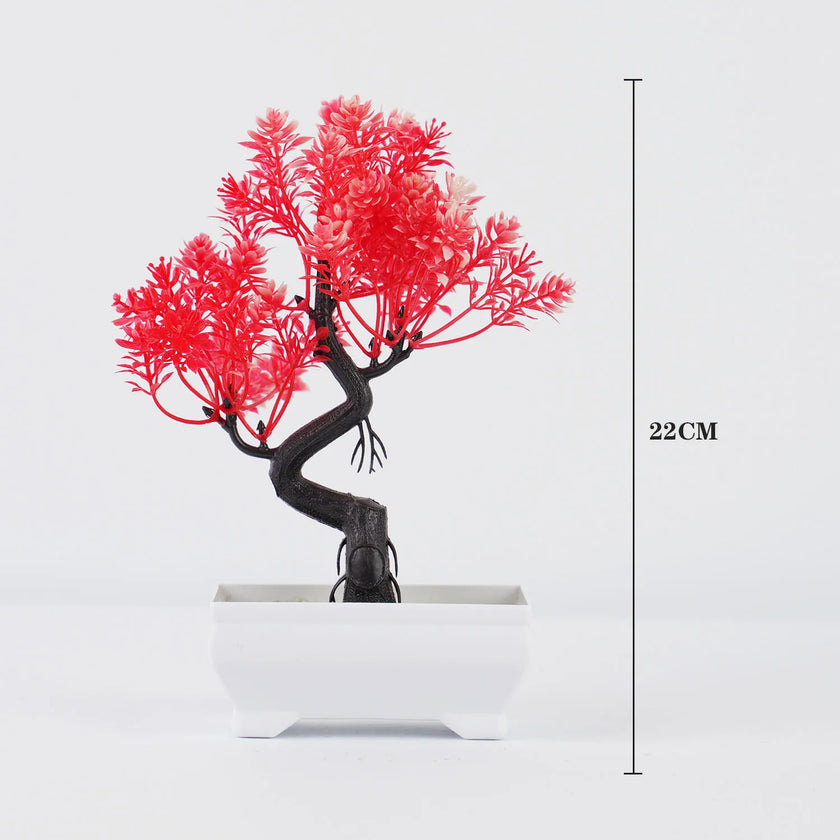 Artificial Bonsai Tree – Small Potted Plants for Home & Garden Decor
