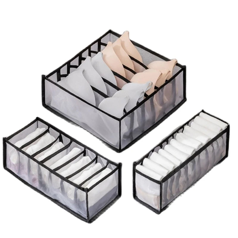Foldable Closet Organizer – Multi-Grid Storage for Socks & Underwear
