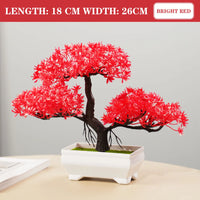 Artificial Bonsai Tree – Small Potted Plants for Home & Garden Decor