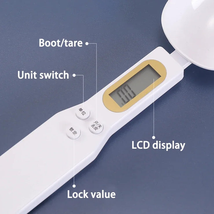 500g Digital Kitchen Scale – LCD Spoon Scale for Food & Coffee