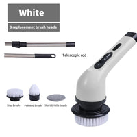 9-in-1 Electric Spin Cleaning Brush – Kitchen & Bathroom Scrubber