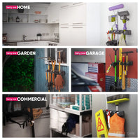 Wall-Mounted Mop & Broom Holder – Multi-Function Storage Rack