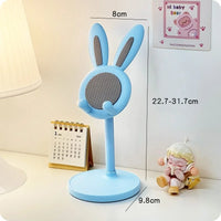 Cute Cartoon Bunny Adjustable Phone Stand – Multi-Function