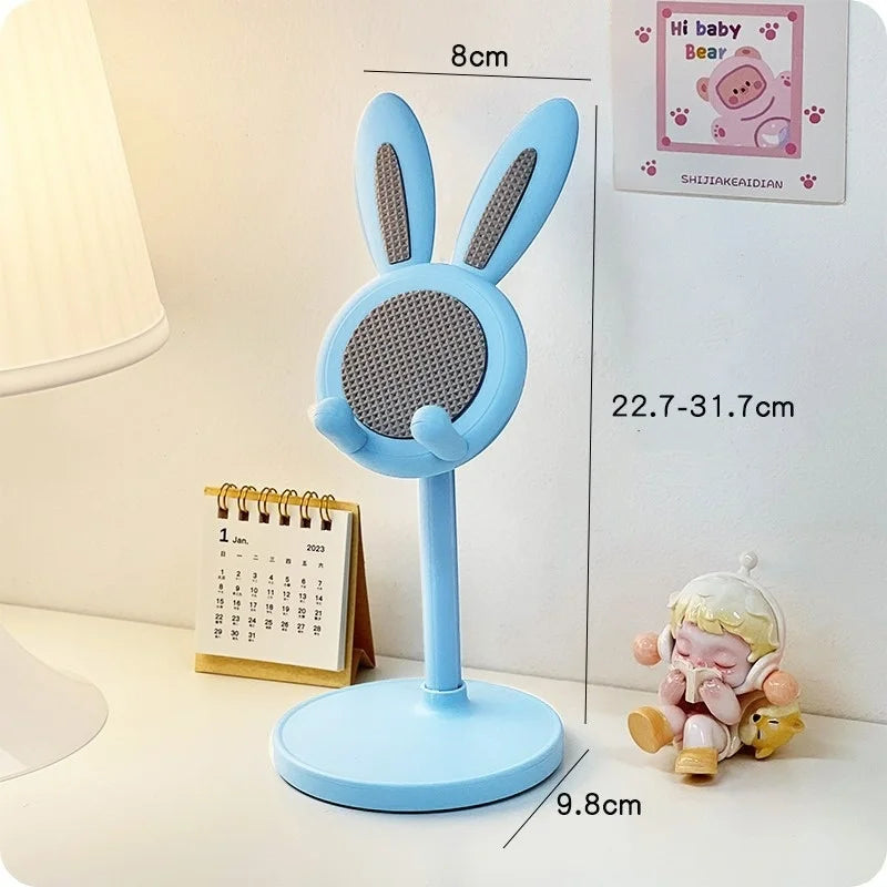 Cute Cartoon Bunny Adjustable Phone Stand – Multi-Function