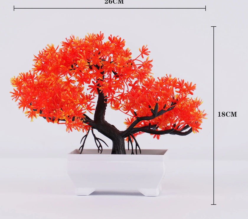 Artificial Bonsai Tree – Small Potted Plants for Home & Garden Decor