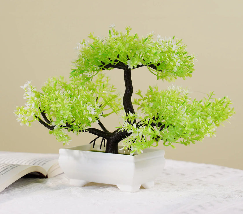 Artificial Bonsai Tree – Small Potted Plants for Home & Garden Decor