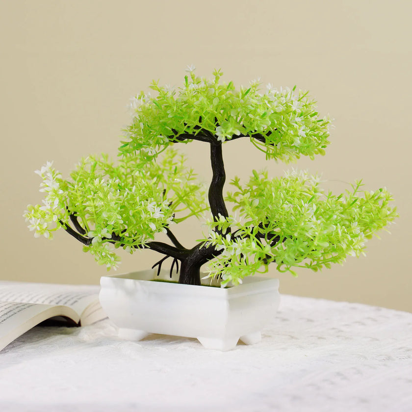 Artificial Bonsai Tree – Small Potted Plants for Home & Garden Decor