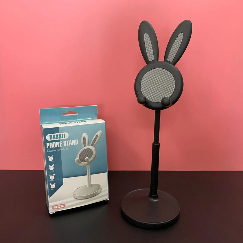Cute Cartoon Bunny Adjustable Phone Stand – Multi-Function