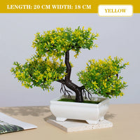 Artificial Bonsai Tree – Small Potted Plants for Home & Garden Decor