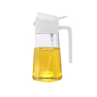 2-in-1 Glass Oil Spray Bottle – Dual-Purpose Dispenser with Pour Spout