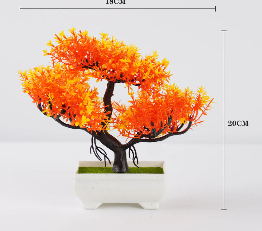 Artificial Bonsai Tree – Small Potted Plants for Home & Garden Decor