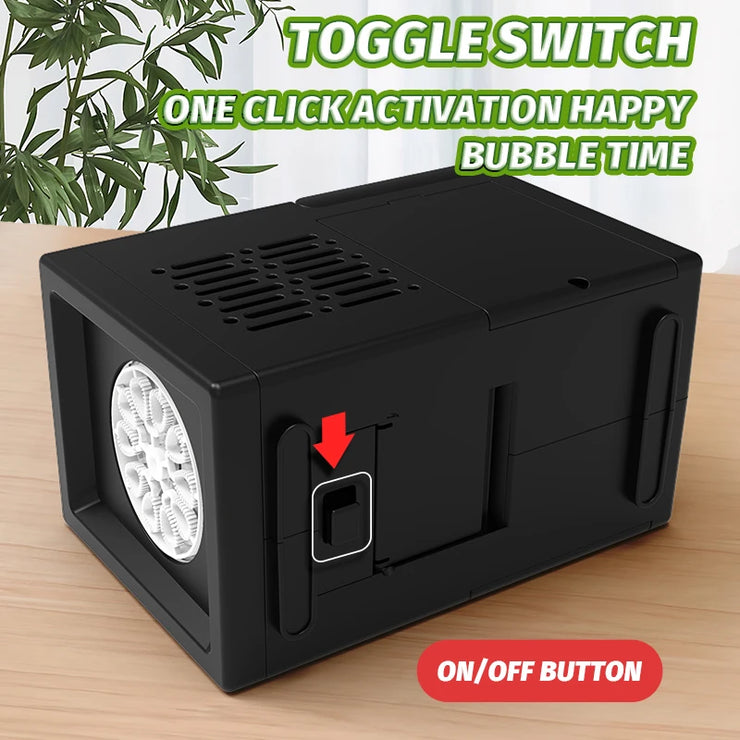 10-Hole Electric Bubble Machine Toy – Handheld & Automatic (No Battery Included)