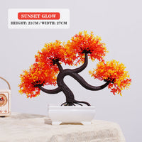 Artificial Bonsai Tree – Small Potted Plants for Home & Garden Decor