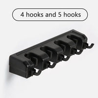 Wall-Mounted Mop & Broom Holder – Multi-Function Storage Rack