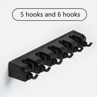 Wall-Mounted Mop & Broom Holder – Multi-Function Storage Rack