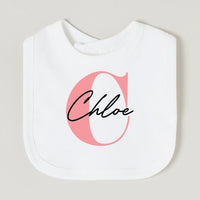 Personalized Baby Name Bib – Custom Cotton Feeding Bib for Toddlers