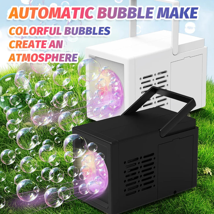 10-Hole Electric Bubble Machine Toy – Handheld & Automatic (No Battery Included)