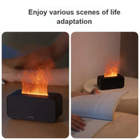 Flame Aroma Diffuser & Humidifier – USB Desktop with 7-Color LED