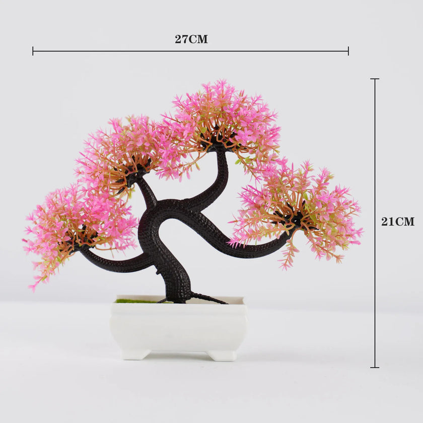 Artificial Bonsai Tree – Small Potted Plants for Home & Garden Decor