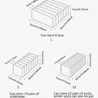Foldable Closet Organizer – Multi-Grid Storage for Socks & Underwear