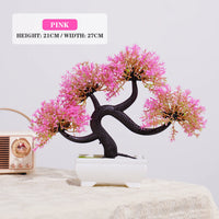 Artificial Bonsai Tree – Small Potted Plants for Home & Garden Decor