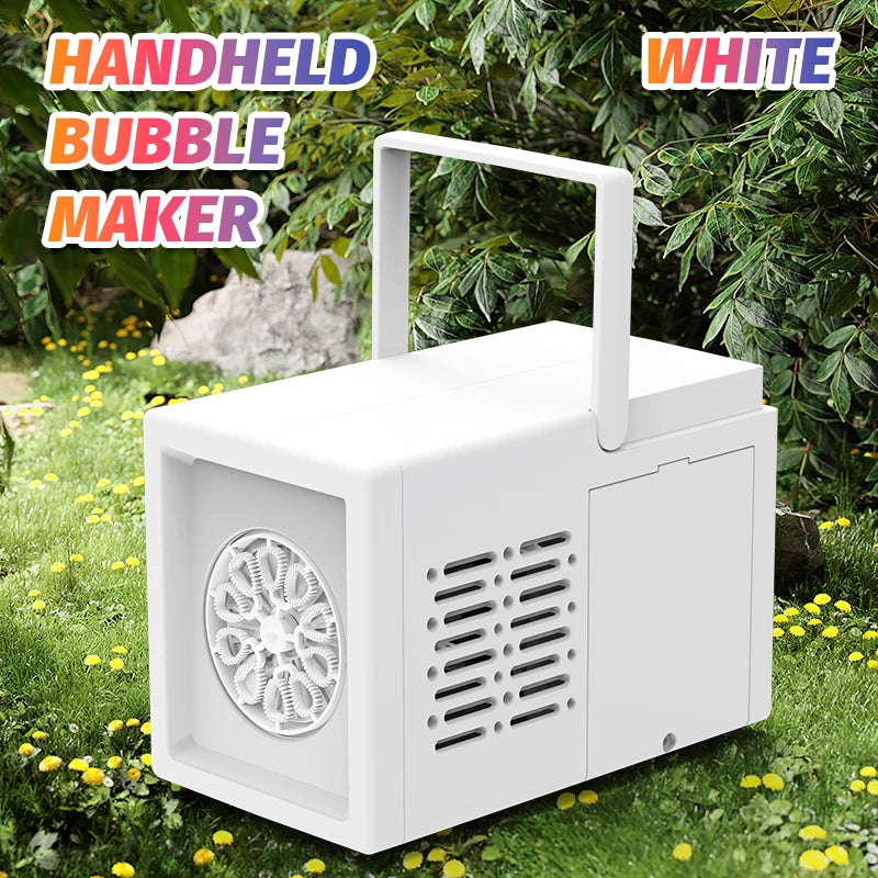10-Hole Electric Bubble Machine Toy – Handheld & Automatic (No Battery Included)