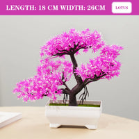 Artificial Bonsai Tree – Small Potted Plants for Home & Garden Decor