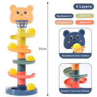 Montessori Rolling Ball Toy – Sensory Track Toy for Babies & Toddlers