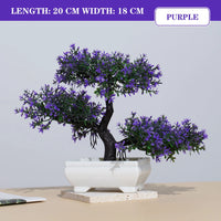 Artificial Bonsai Tree – Small Potted Plants for Home & Garden Decor