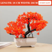 Artificial Bonsai Tree – Small Potted Plants for Home & Garden Decor