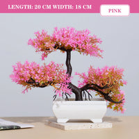 Artificial Bonsai Tree – Small Potted Plants for Home & Garden Decor