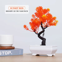 Artificial Bonsai Tree – Small Potted Plants for Home & Garden Decor
