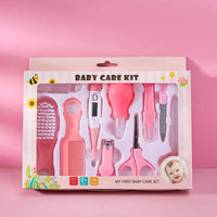 10-Piece Newborn Baby Care Kit – Thermometer, Nail & Hair Grooming Tools