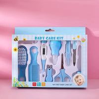 10-Piece Newborn Baby Care Kit – Thermometer, Nail & Hair Grooming Tools