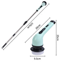 9-in-1 Electric Spin Cleaning Brush – Kitchen & Bathroom Scrubber