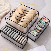 Foldable Closet Organizer – Multi-Grid Storage for Socks & Underwear