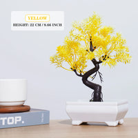 Artificial Bonsai Tree – Small Potted Plants for Home & Garden Decor