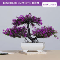 Artificial Bonsai Tree – Small Potted Plants for Home & Garden Decor