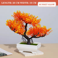 Artificial Bonsai Tree – Small Potted Plants for Home & Garden Decor